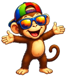 Zone Play Cardiff monkey mascot